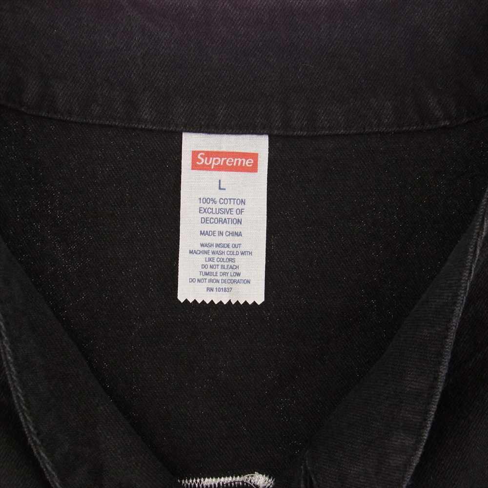 Supreme シュプリーム 22AW Denim Baseball Jersey デニム ベースボール ジャージ 半袖 シャツ ブラック系 L【新古品】【未使用】【中古】