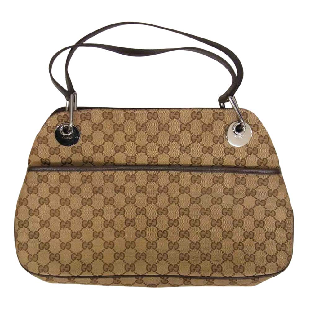 GUCCI グッチ 121023 GGキャンバス トート ハンド バッグ ブラウン系【中古】
