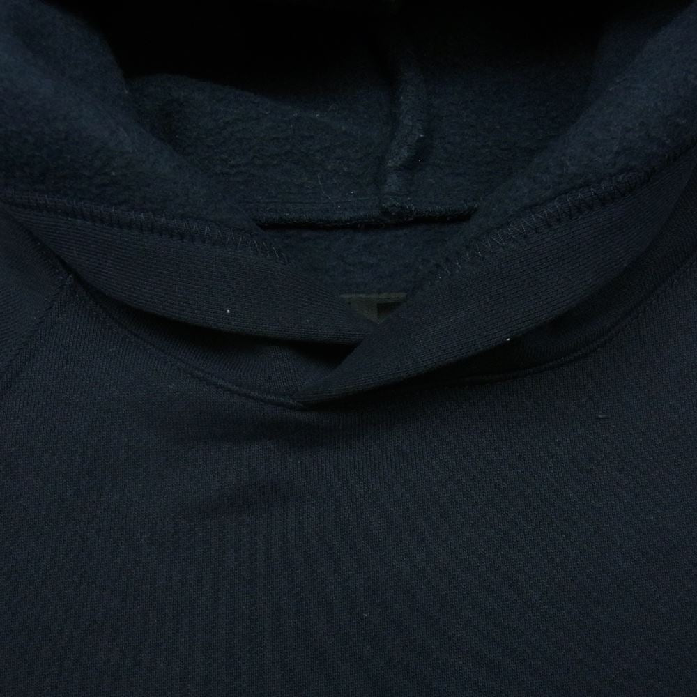 Yohji Yamamoto ヨウジヤマモト AK9001 Y-3 ワイスリー ラバープリント ロゴ プルオーバ― パーカー ダークネイビー系 XS【中古】