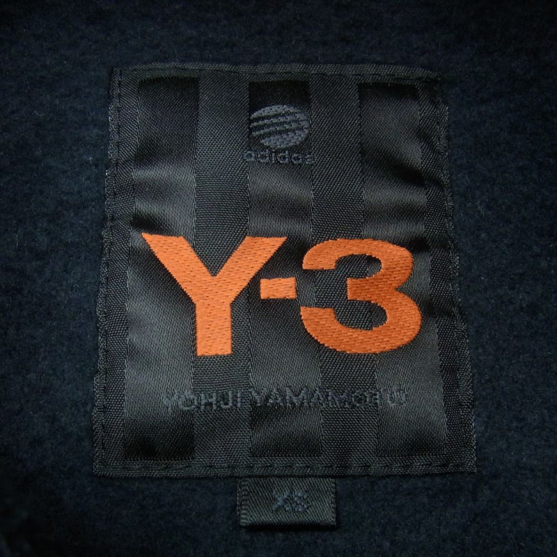 Yohji Yamamoto ヨウジヤマモト AK9001 Y-3 ワイスリー ラバープリント ロゴ プルオーバ― パーカー ダークネイビー系 XS【中古】