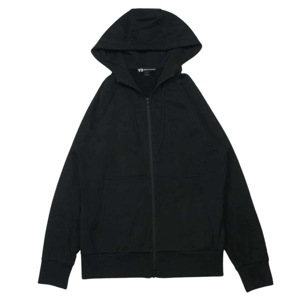 Yohji Yamamoto ヨウジヤマモト CY6900 Y-3 ワイスリー CLASSIC HOODIE クラシック ロゴ プリント ジップ フーディー パーカー ブラック系 S【中古】
