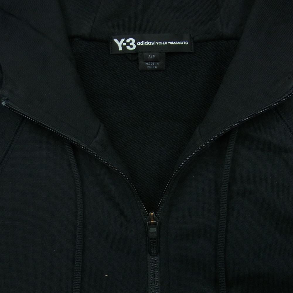 Yohji Yamamoto ヨウジヤマモト CY6900 Y-3 ワイスリー CLASSIC HOODIE クラシック ロゴ プリント ジップ フーディー パーカー ブラック系 S【中古】