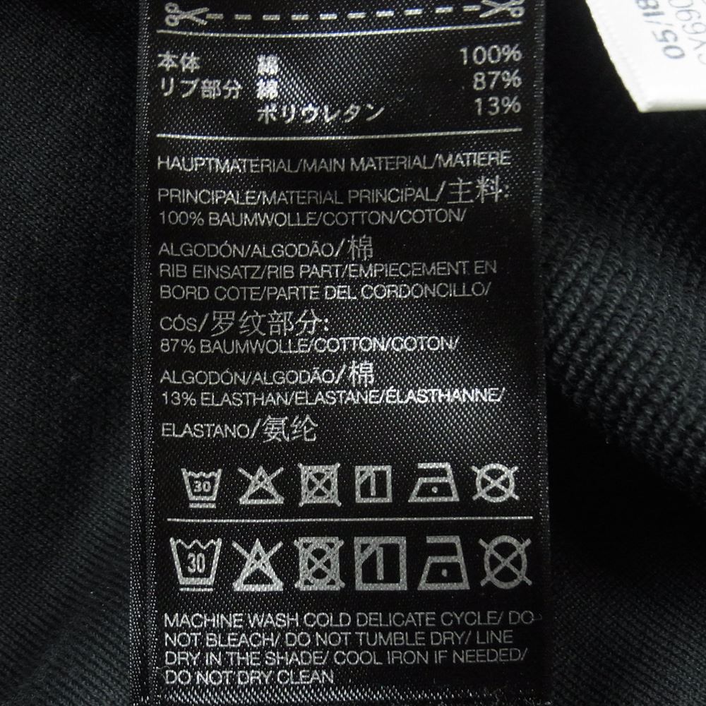 Yohji Yamamoto ヨウジヤマモト CY6900 Y-3 ワイスリー CLASSIC HOODIE クラシック ロゴ プリント ジップ フーディー パーカー ブラック系 S【中古】