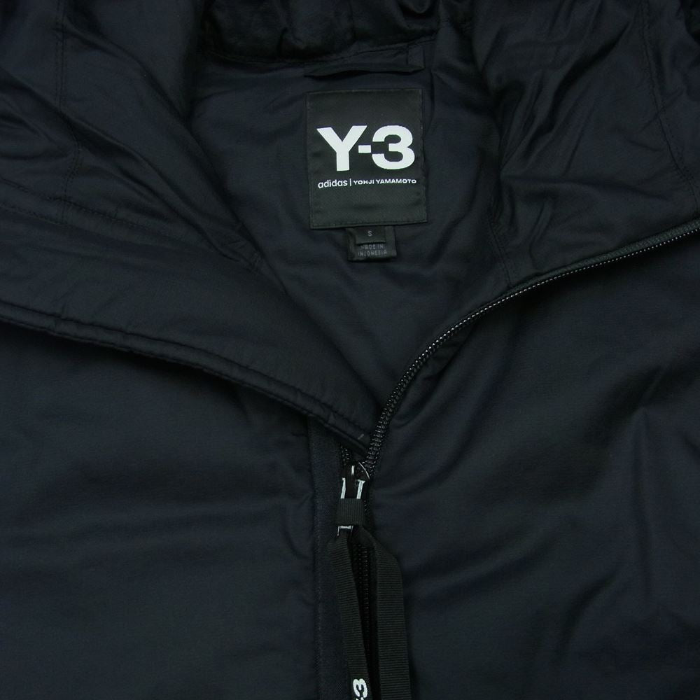 Yohji Yamamoto ヨウジヤマモト 19AW FL8994 Y-3 ワイスリー ADIZERO HOODED VEST ナイロン フーデッド パテッド ベスト ブラック系 S【中古】