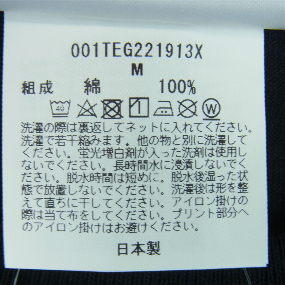 COMME des GARCONS コムデギャルソン 001TEG221913X A BATHING APE アベイシングエイプ プリント 半袖 Tシャツ ブラック系 M【美品】【中古】