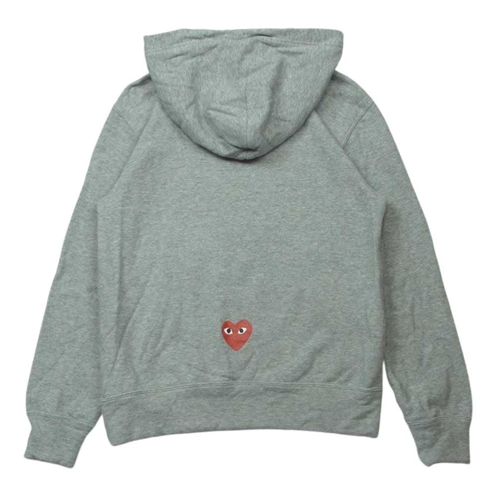 COMME des GARCONS コムデギャルソン AD2020 AE-T104 PLAY プレイ PLAY TOGETHER プルオーバー パーカー グレー系 S【中古】