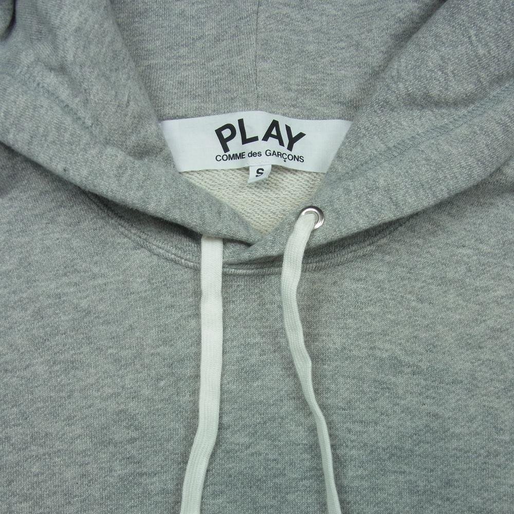 COMME des GARCONS コムデギャルソン AD2020 AE-T104 PLAY プレイ PLAY TOGETHER プルオーバー パーカー グレー系 S【中古】