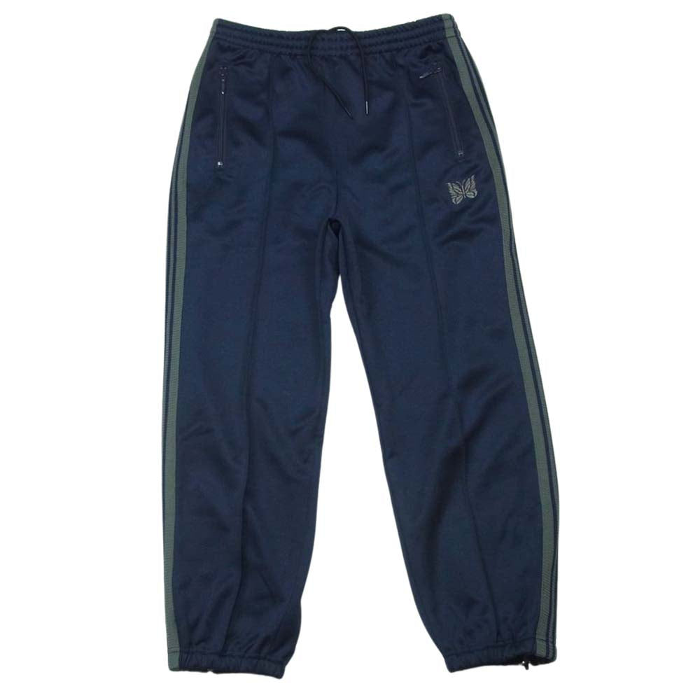 Needles ニードルス J0226 Zipped Track Pants ジップ トラック パンツ 日本製 ネイビー系 XS【中古】