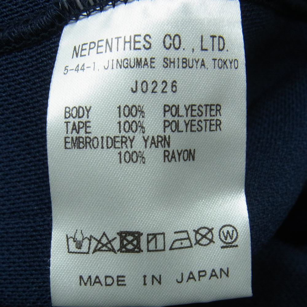 Needles ニードルス J0226 Zipped Track Pants ジップ トラック パンツ 日本製 ネイビー系 XS【中古】