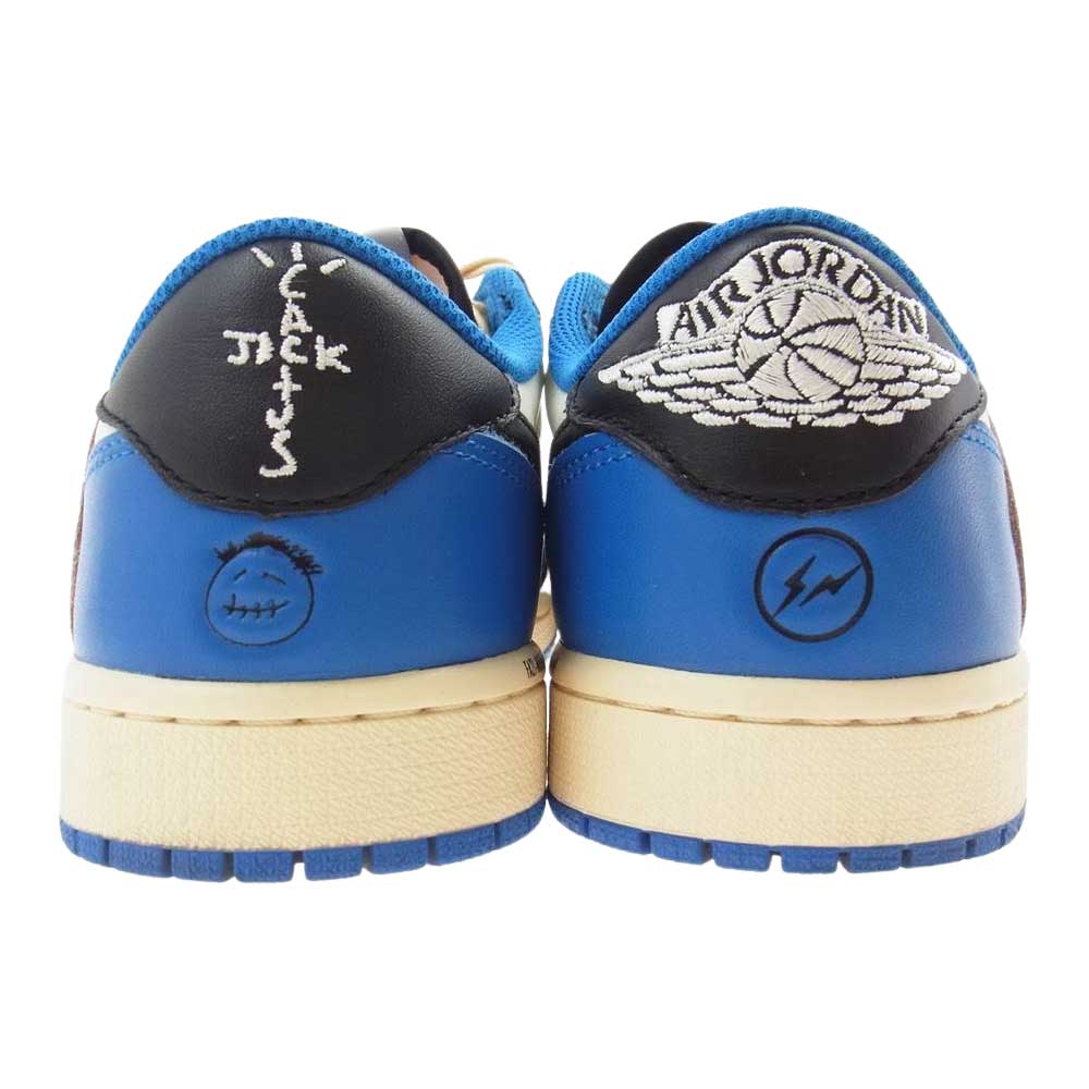 NIKE ナイキ DM7866-140 Travis Scott トラヴィススコット Fragment Design フラグメントデザイン Air Jordan 1 Low エアジョーダン ロー ホワイト系 ブルー系 25cm【中古】