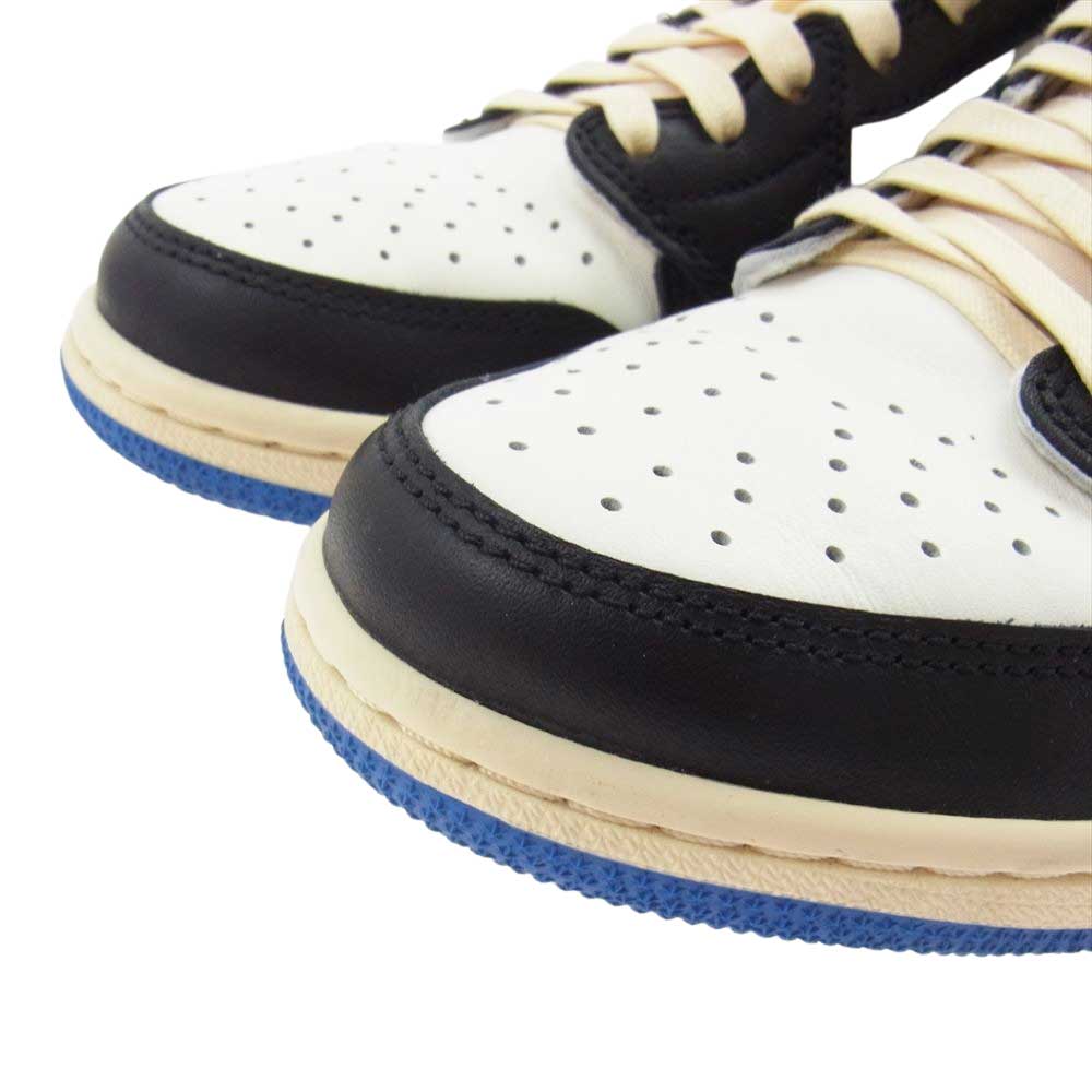 NIKE ナイキ DM7866-140 Travis Scott トラヴィススコット Fragment Design フラグメントデザイン Air Jordan 1 Low エアジョーダン ロー ホワイト系 ブルー系 25cm【中古】