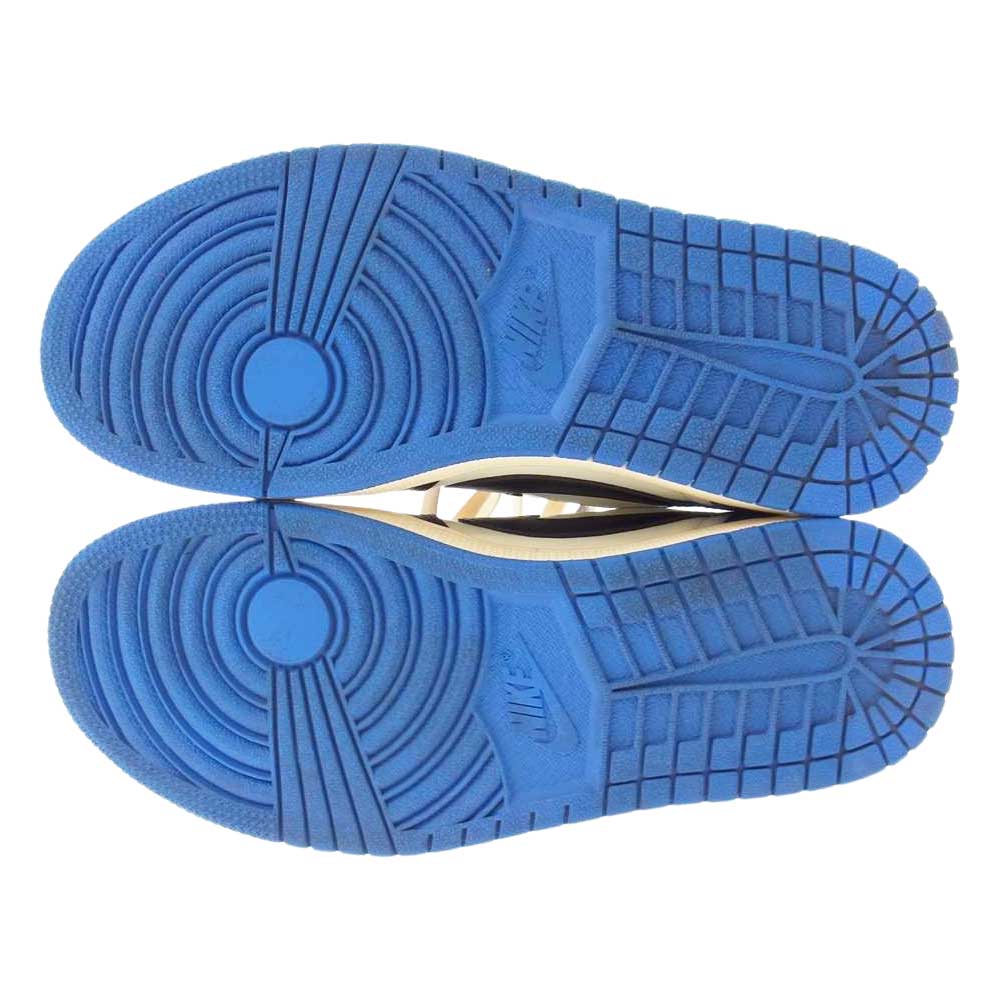 NIKE ナイキ DM7866-140 Travis Scott トラヴィススコット Fragment Design フラグメントデザイン Air Jordan 1 Low エアジョーダン ロー ホワイト系 ブルー系 25cm【中古】