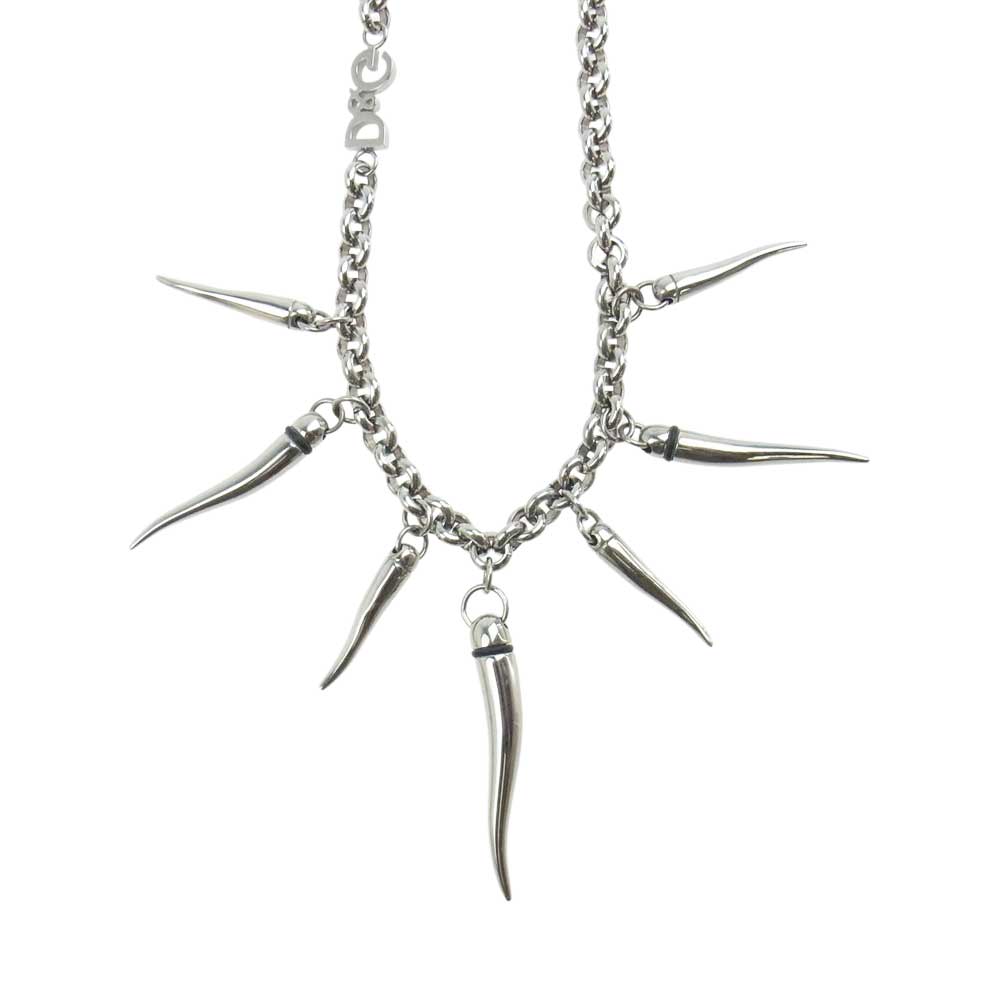 ドルチェ&ガッバーナ コルノ ネックレス チョーカー シルバー系【中古】