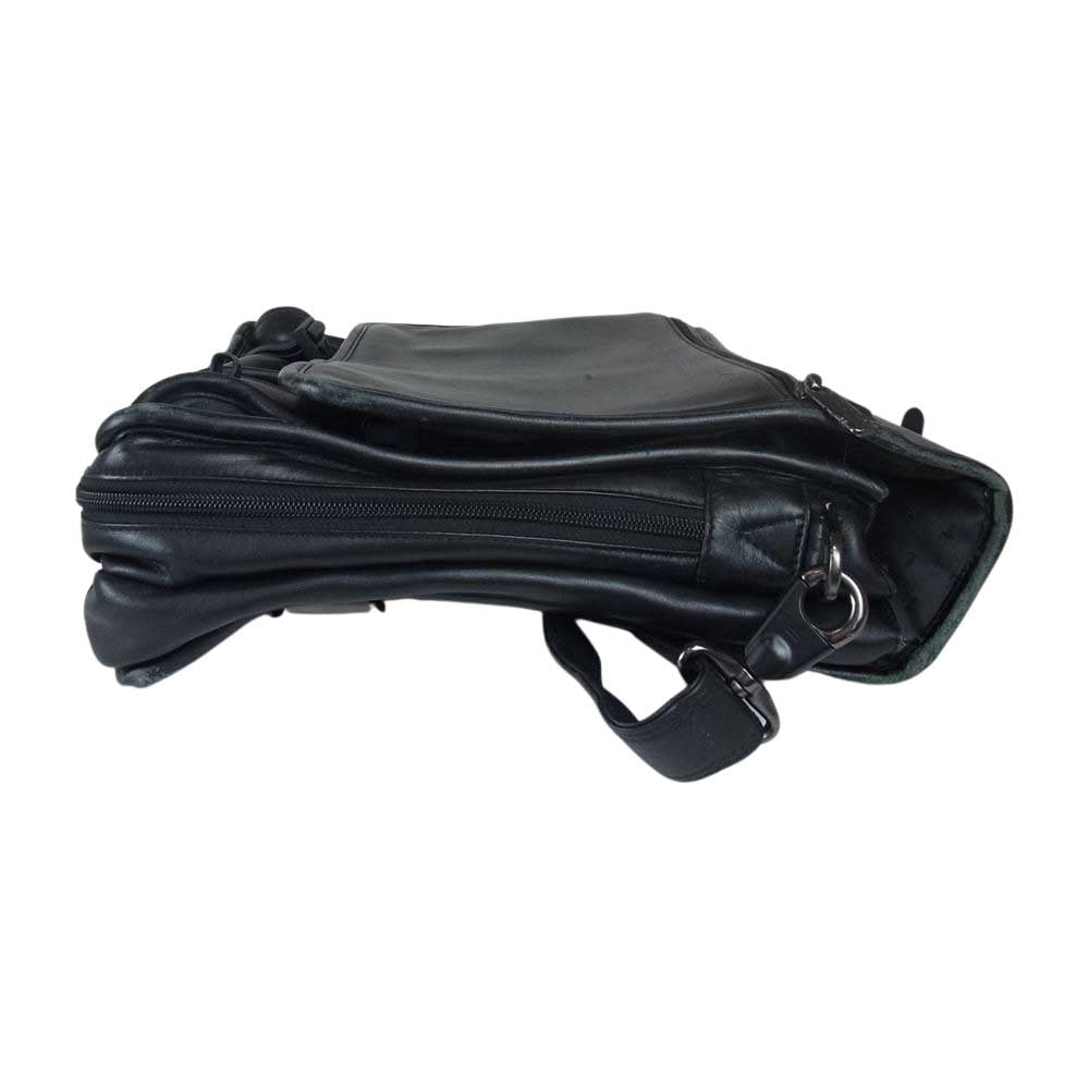 TUMI トゥミ 96171D4 Alpha G.4.4 EXP CP レザー ブリーフ ショルダー ビジネスバッグ ブリーフケース ブラック系【中古】
