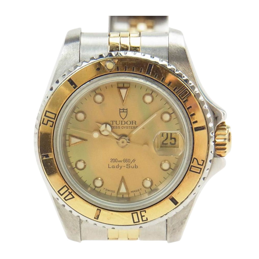 TUDOR チュードル Princess OYSTERDATE プリンセス オイスターデイト LADY SUB 自動巻き 腕時計 シルバー系 ゴールド系【中古】