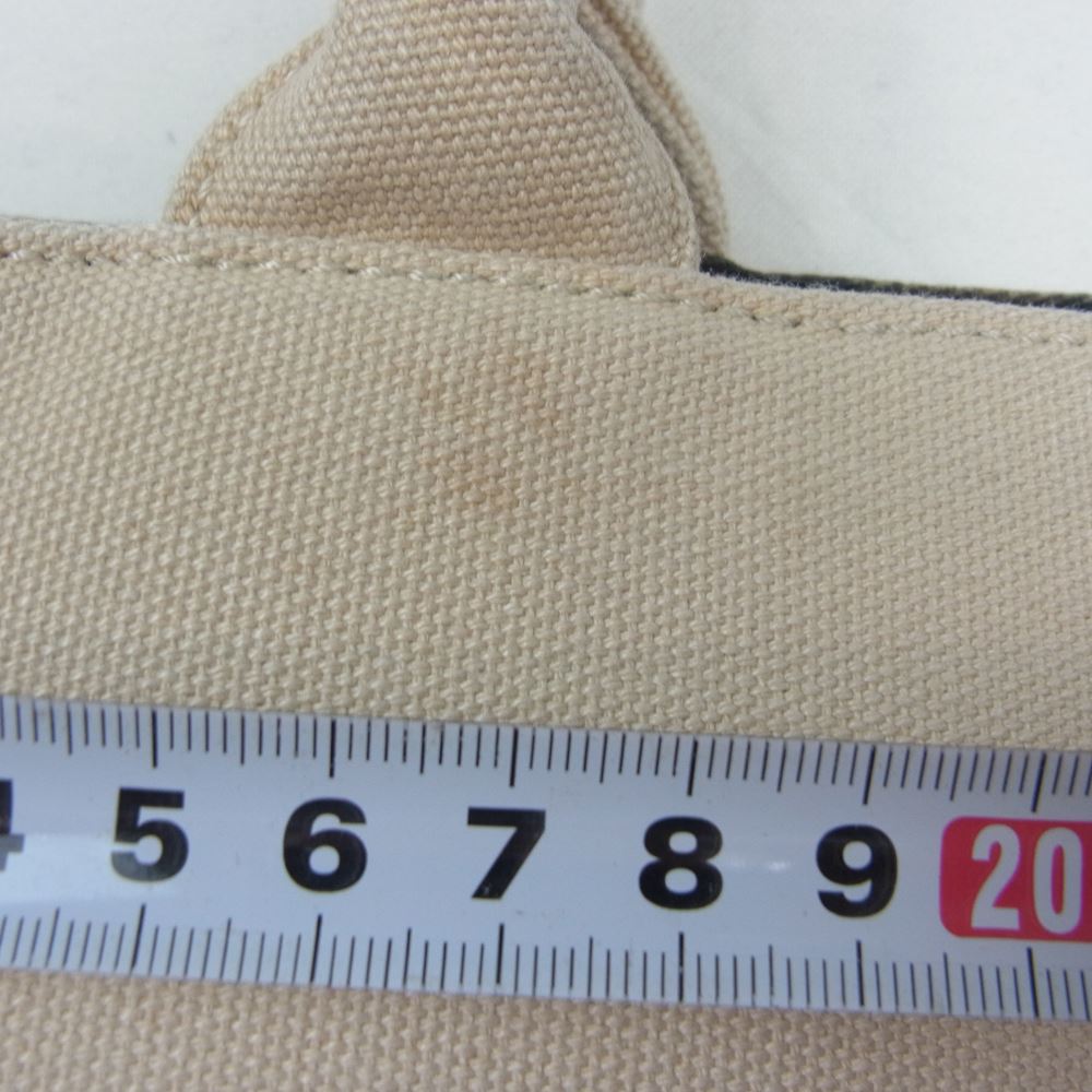 ハイドロゲン スカル スタッズ 裏地カモ キャンバス トートバッグ ハンドバッグ オフホワイト系【中古】