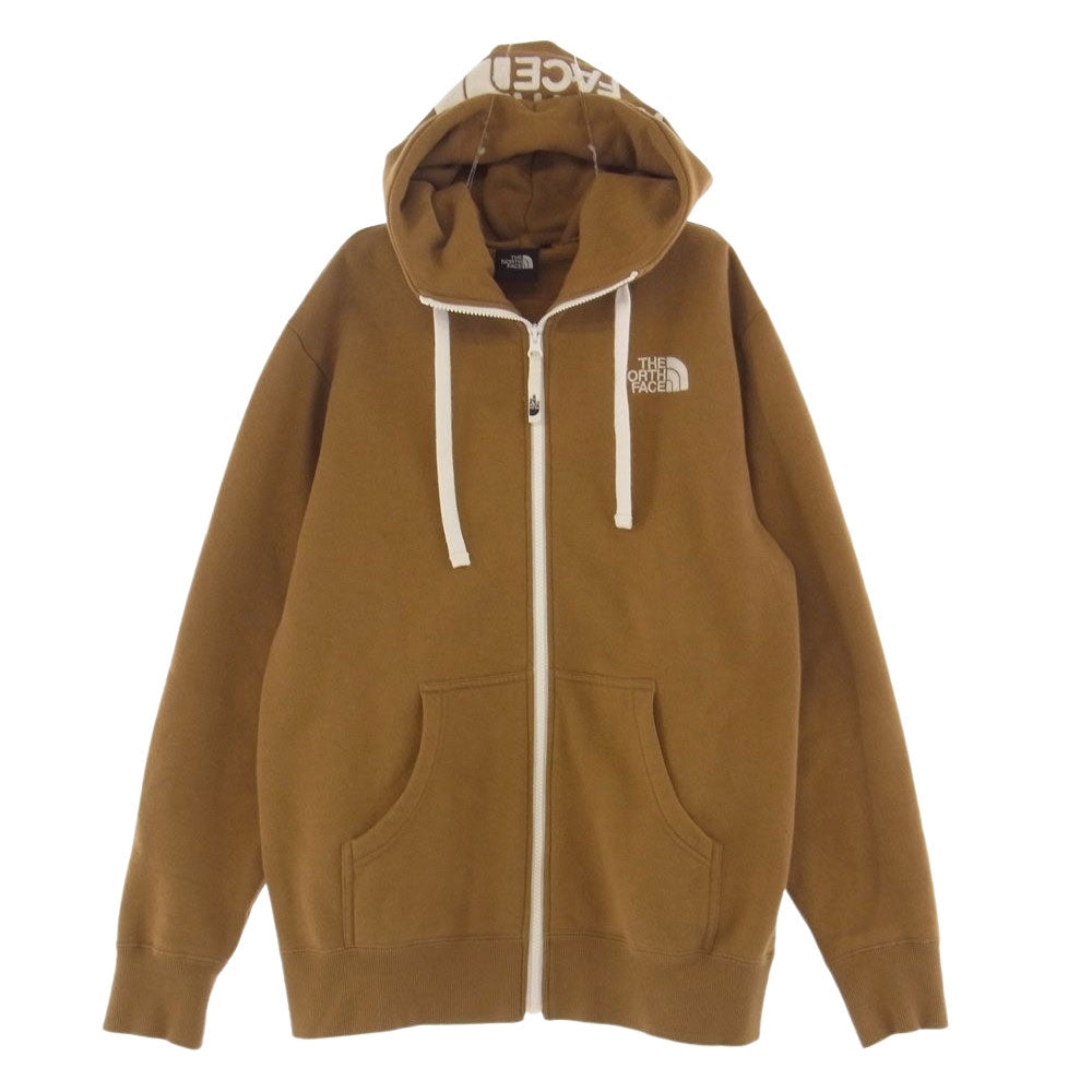 THE NORTH FACE ノースフェイス NT11930 Rearview FullZip Hoodie ジップ スウェット パーカー ブラウン系 ベージュ系 M【中古】