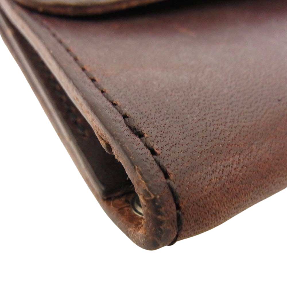 ヴィンテージワークス  ハンドメイド レザー ロング ウォレット  ブラウン系【中古】