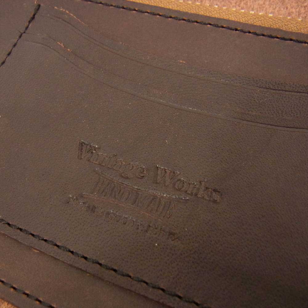 ヴィンテージワークス  ハンドメイド レザー ロング ウォレット  ブラウン系【中古】