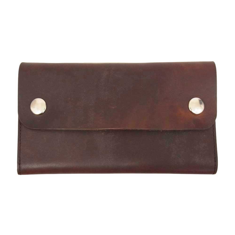 ヴィンテージワークス  ハンドメイド レザー ロング ウォレット  ブラウン系【中古】