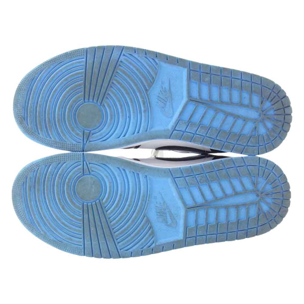 NIKE ナイキ BQ6472-102 WMNS AIR JORDAN 1 MID エア ジョーダン ミッド スニーカー ブラック系 ライトブルー系 US12(29.0cm)【中古】