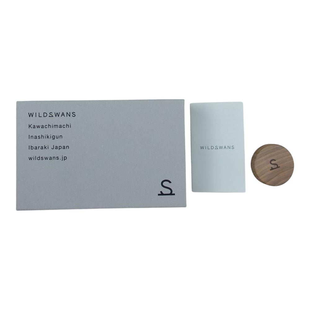 WILDSWANS ワイルドスワンズ kf-003 LACONIC ホーウィン社製 PALM シェル コードバン サドルプルアップ レザー ミニ ウォレット 二つ折り 小銭入れ付 財布 ブラウン系【美品】【中古】