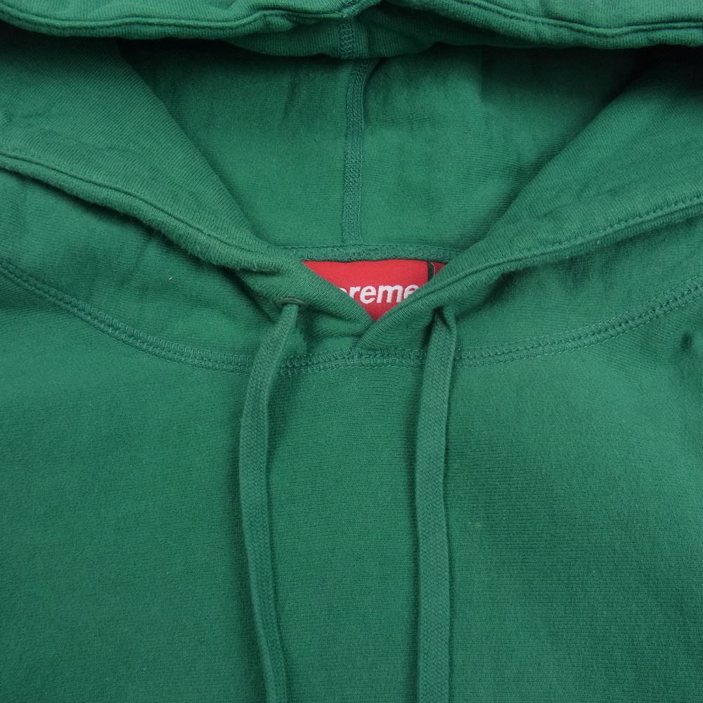 Supreme シュプリーム 21SS KAWS Chalk Logo Hooded Sweatshirt カウズ チョーク ボックスロゴ フーデッド スウェットシャツ パーカー フーディ グリーン系 L【中古】