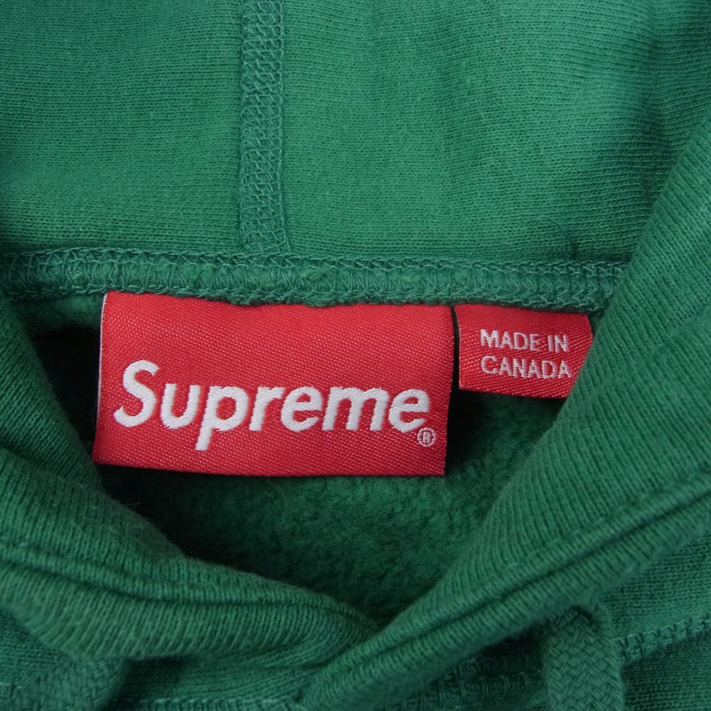 Supreme シュプリーム 21SS KAWS Chalk Logo Hooded Sweatshirt カウズ チョーク ボックスロゴ フーデッド スウェットシャツ パーカー フーディ グリーン系 L【中古】