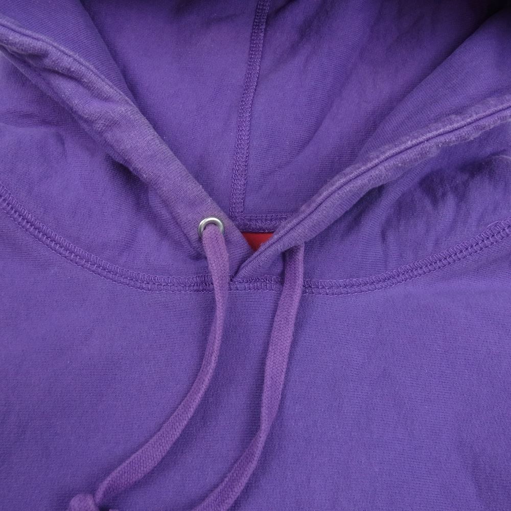Supreme シュプリーム 18AW Classic Script Hooded Sweatshirt クラシック スクリプト スウェット パーカー パープル系 L【中古】