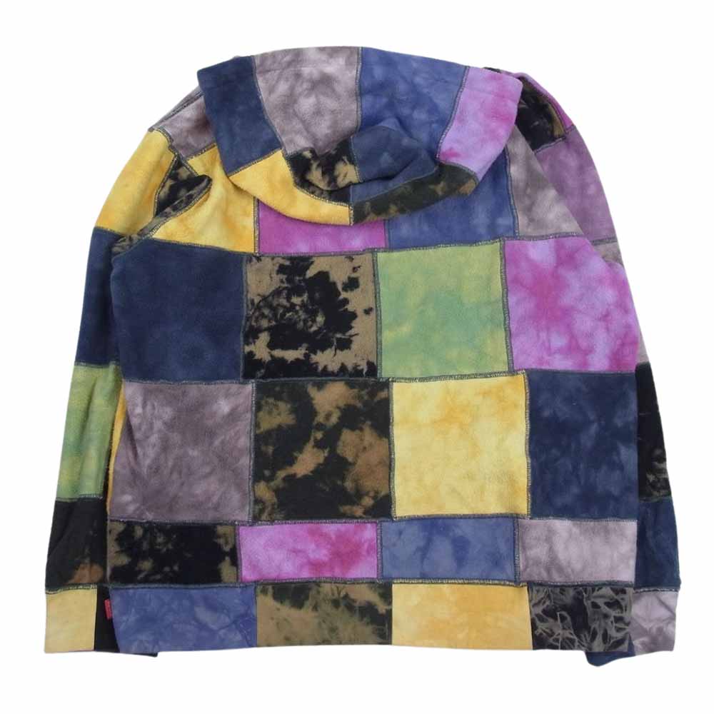 Supreme シュプリーム 19SS Patchwork Tie Dye Hooded Sweatshirt パッチワーク タイダイ フーディー プルオーバーパーカー マルチカラー マルチカラー系 L【中古】