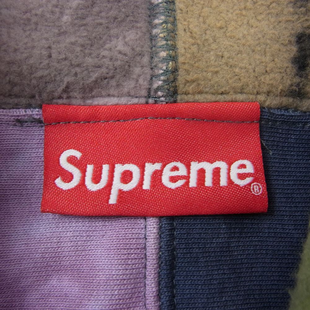 Supreme シュプリーム 19SS Patchwork Tie Dye Hooded Sweatshirt パッチワーク タイダイ フーディー プルオーバーパーカー マルチカラー マルチカラー系 L【中古】