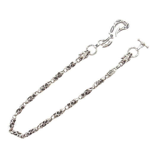 TRAVIS WALKER トラヴィスワーカー ギャラ付き New Hook 2Gargoyles & Meat Links Wallet Chain ニューフック 2ガーゴイル ミートリンク ウォレットチェーン シルバー系【中古】