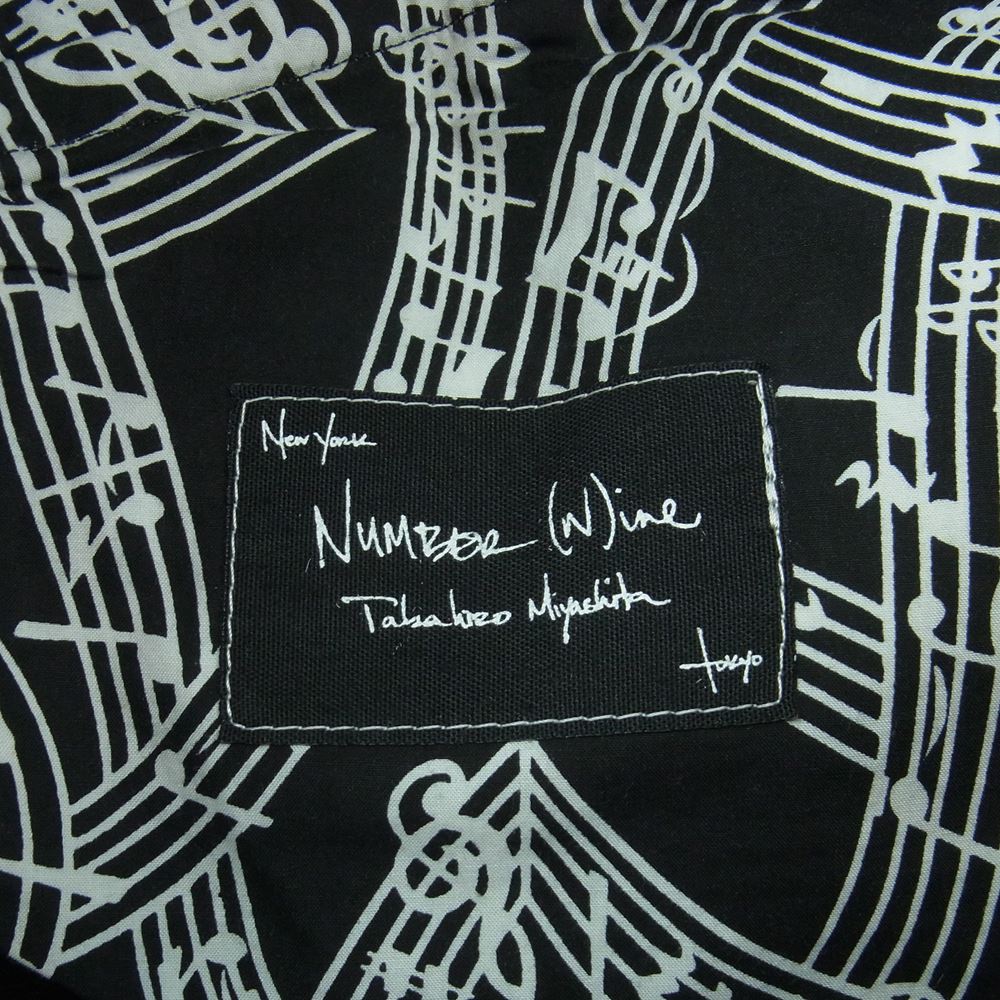 NUMBER(N)INE ナンバーナイン 07SS S07-NP001A About A Boy 期 音符柄 ジョッキー パンツ ブラック系 3【中古】