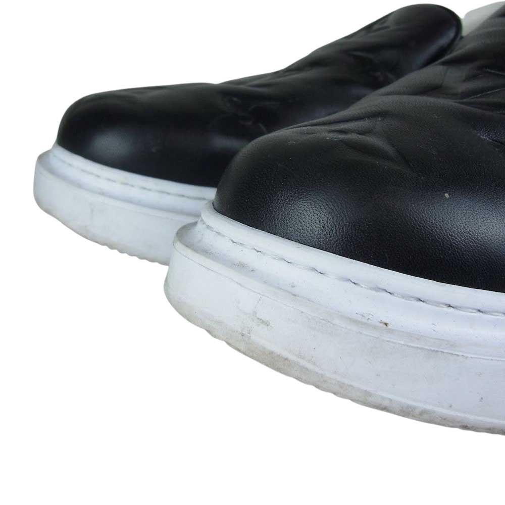 LOUIS VUITTON ルイ・ヴィトン モノグラム ビバリーヒルズ ライン スリッポン スニーカー ブラック系 7.5【中古】