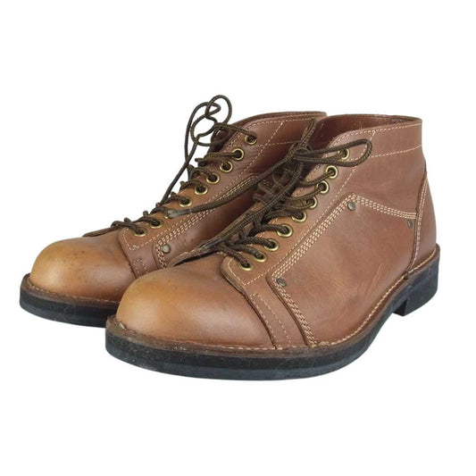 Danner ダナー HAWK ホーク 牛革 ミッド カット ワーク ブーツ ブラウン系 実寸27.0cm程度※サイズ表記無しの為【中古】