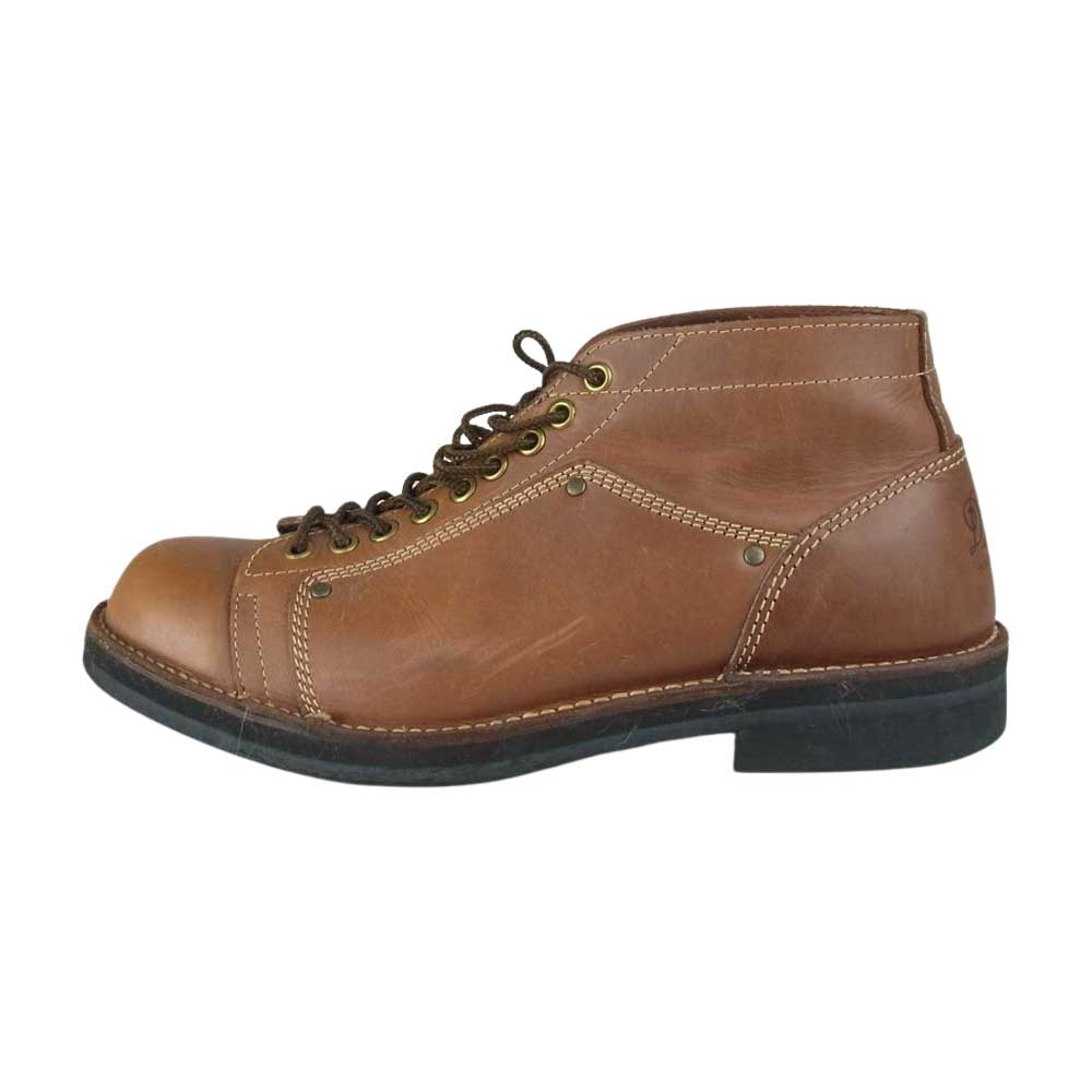 Danner ダナー HAWK ホーク 牛革 ミッド カット ワーク ブーツ ブラウン系 実寸27.0cm程度※サイズ表記無しの為【中古】