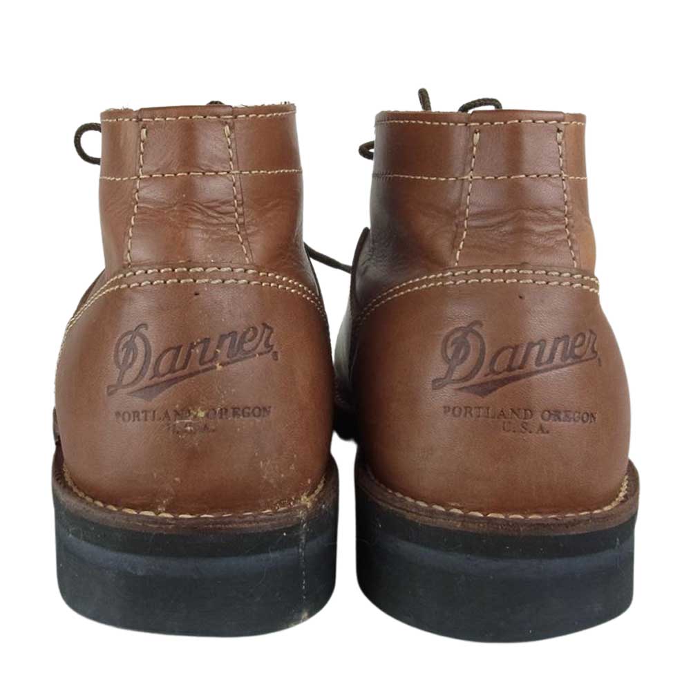 Danner ダナー HAWK ホーク 牛革 ミッド カット ワーク ブーツ ブラウン系 実寸27.0cm程度※サイズ表記無しの為【中古】
