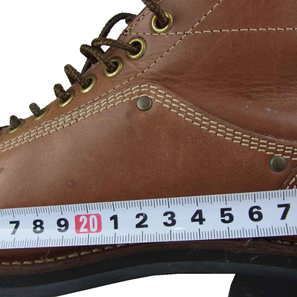 Danner ダナー HAWK ホーク 牛革 ミッド カット ワーク ブーツ ブラウン系 実寸27.0cm程度※サイズ表記無しの為【中古】