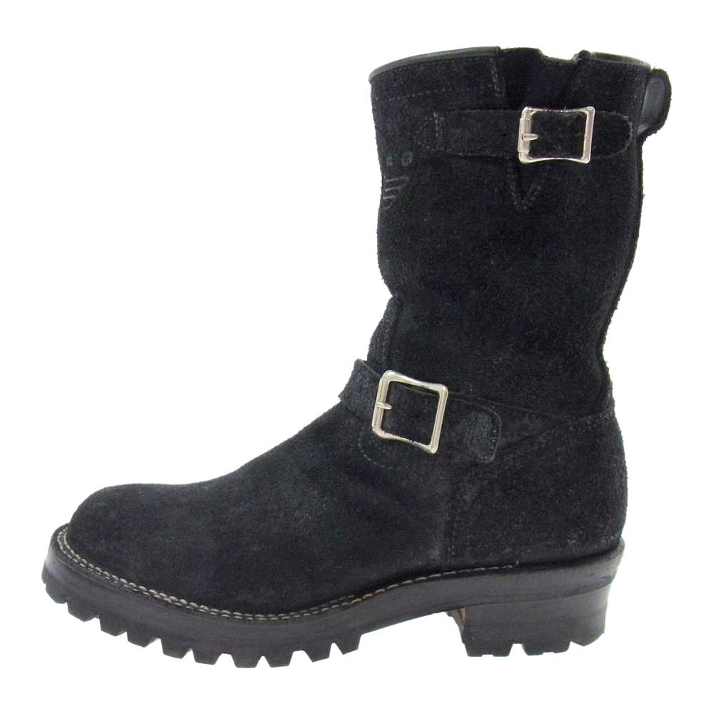 VIBERG ヴァイバーグ ブラックラフアウト レザー エンジニア ブーツ  ブラック系 26.5cm【中古】