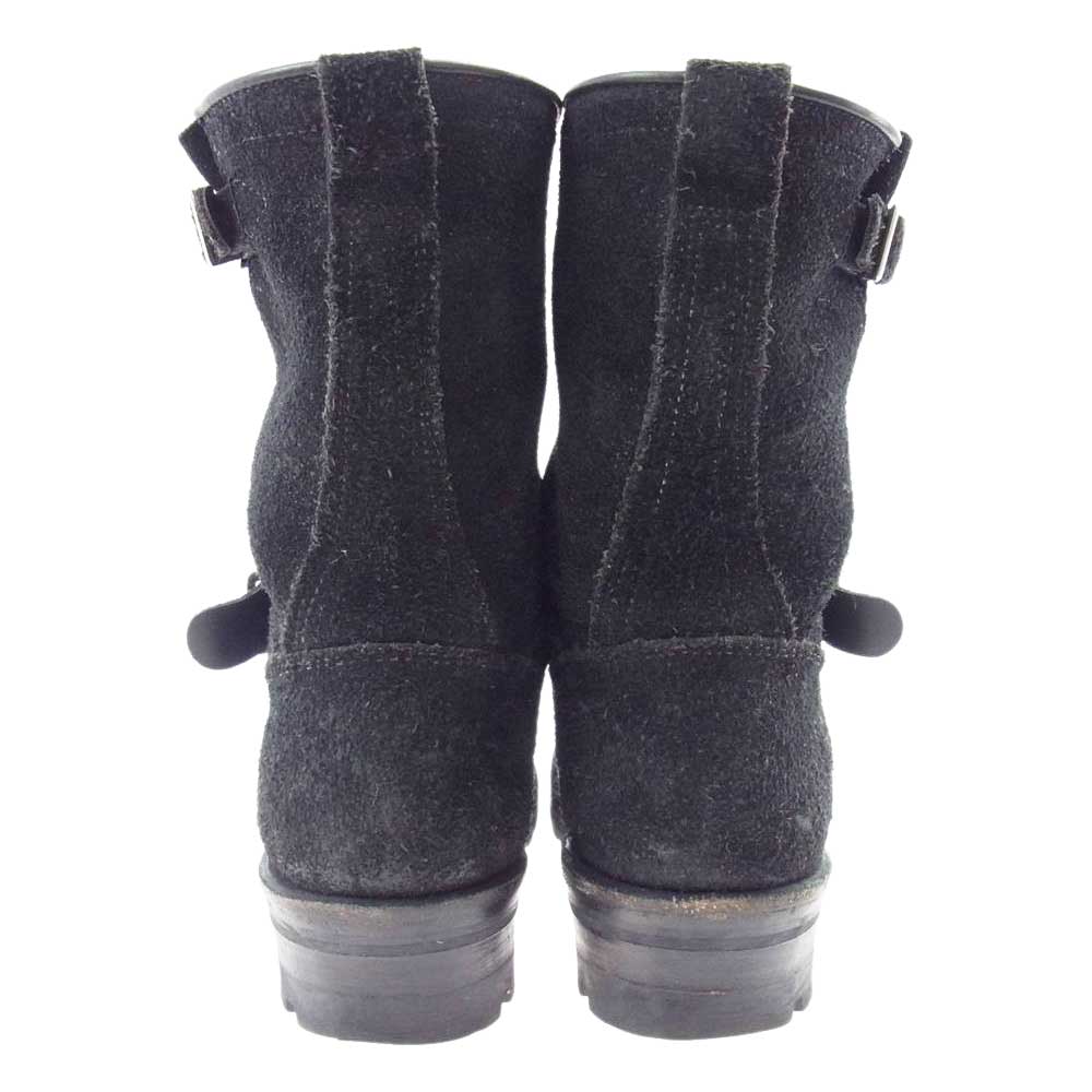 VIBERG ヴァイバーグ ブラックラフアウト レザー エンジニア ブーツ  ブラック系 26.5cm【中古】