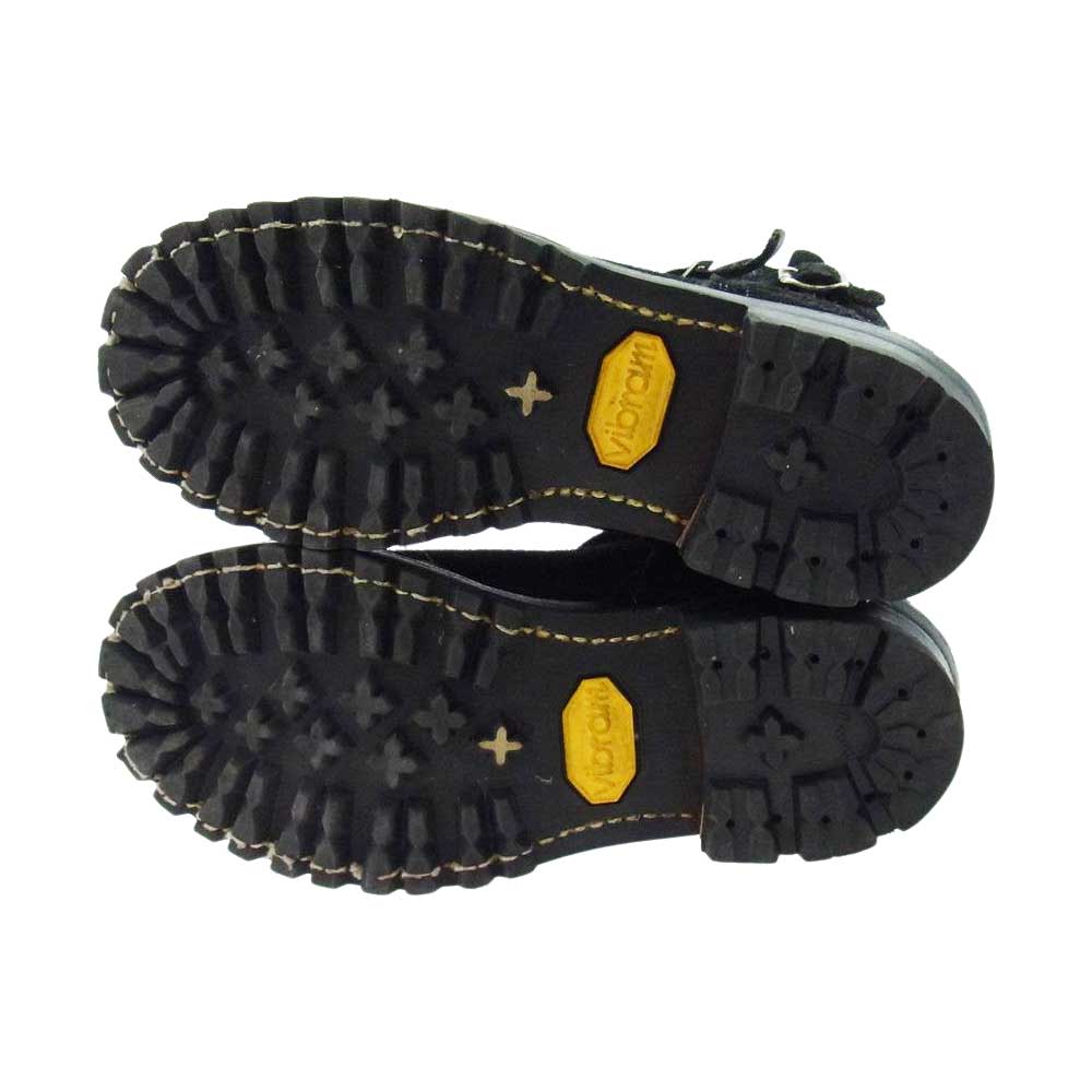 VIBERG ヴァイバーグ ブラックラフアウト レザー エンジニア ブーツ  ブラック系 26.5cm【中古】