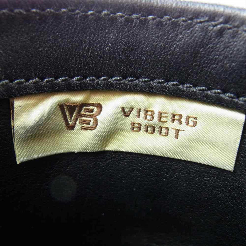 VIBERG ヴァイバーグ ブラックラフアウト レザー エンジニア ブーツ  ブラック系 26.5cm【中古】