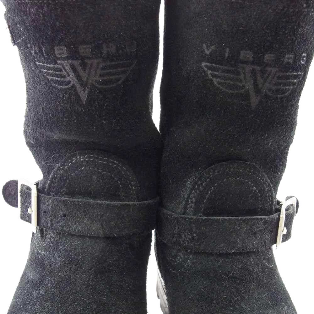 VIBERG ヴァイバーグ ブラックラフアウト レザー エンジニア ブーツ