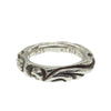 CHROME HEARTS クロムハーツ（原本無） SCRL BAND スクロール バンド リング シルバー系 11号【中古】