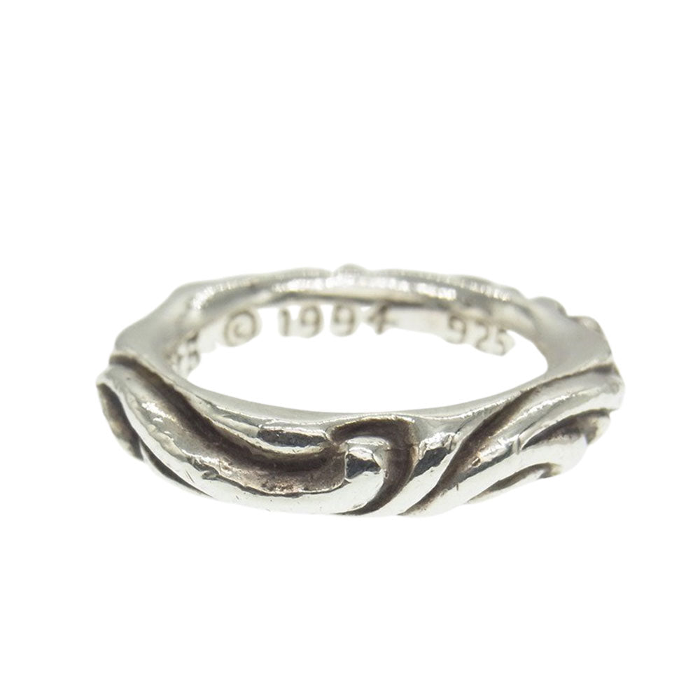 CHROME HEARTS クロムハーツ（原本無） SCRL BAND スクロール バンド リング シルバー系 11号【中古】