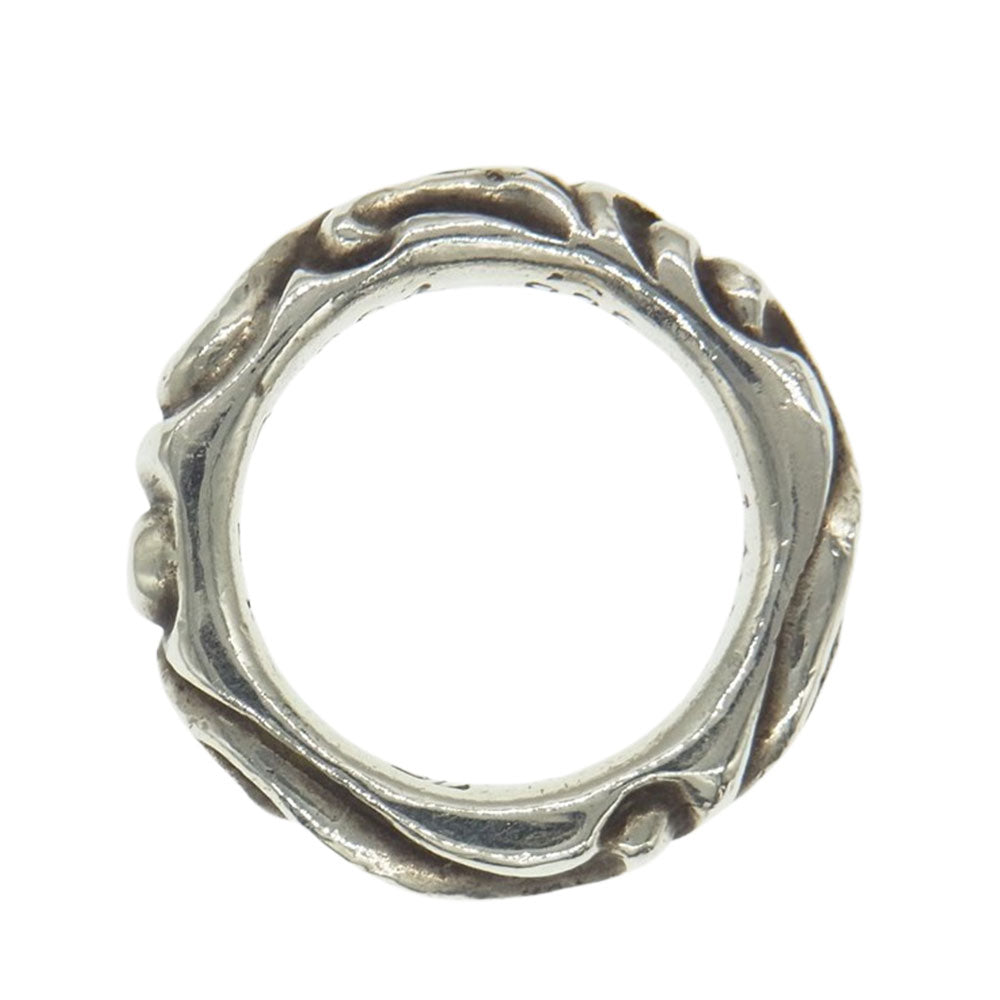 CHROME HEARTS クロムハーツ（原本無） SCRL BAND スクロール バンド リング シルバー系 11号【中古】