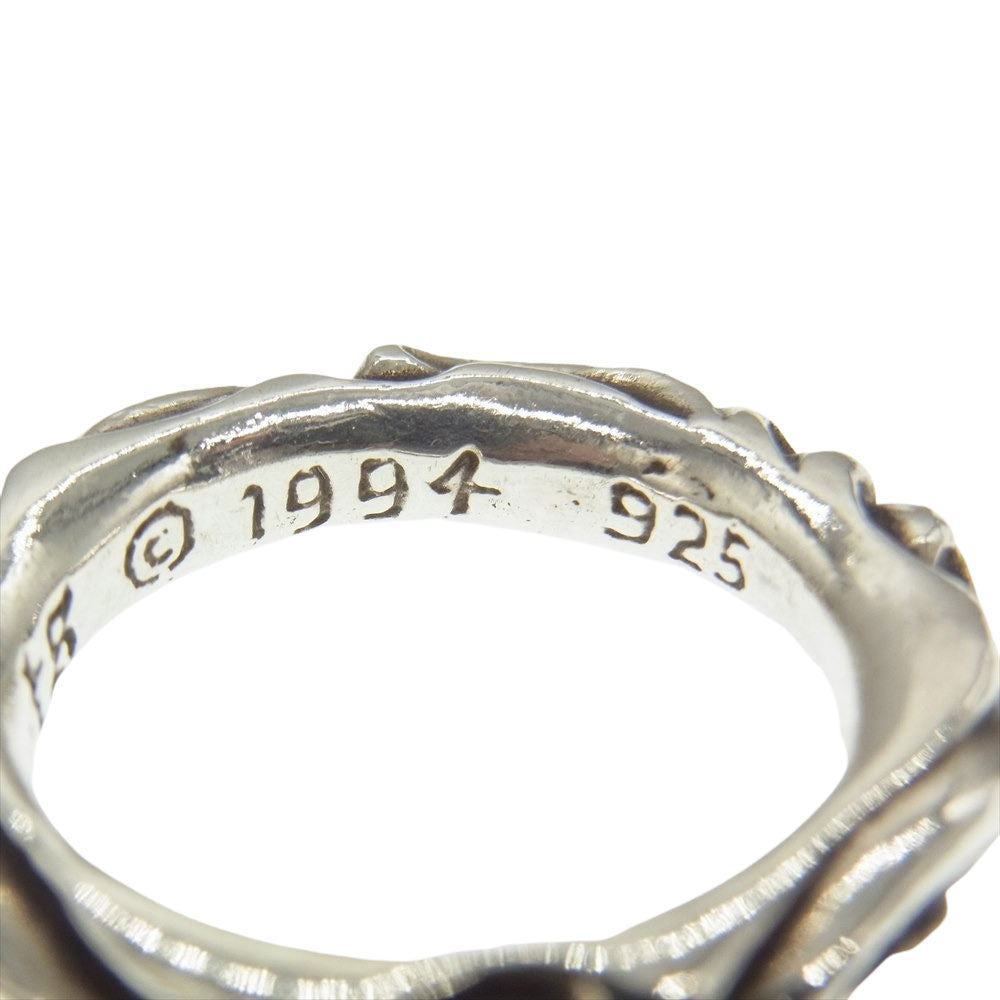 CHROME HEARTS クロムハーツ（原本無） SCRL BAND スクロール バンド リング シルバー系 11号【中古】