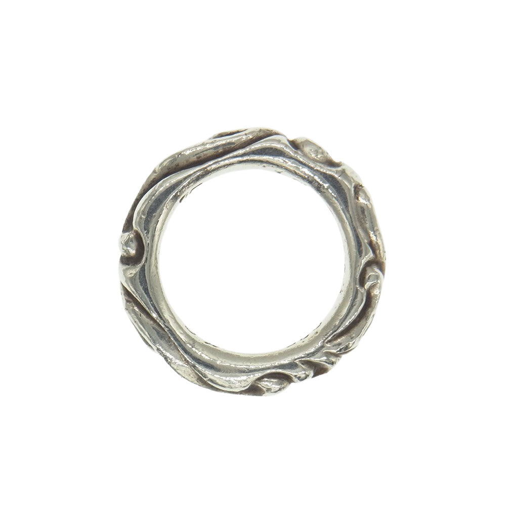 CHROME HEARTS クロムハーツ（原本無） SCRL BAND スクロール バンド リング シルバー系 12号【中古】