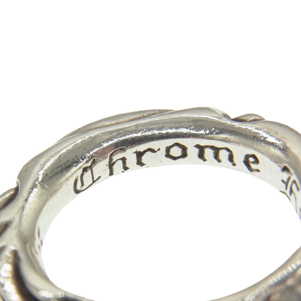 CHROME HEARTS クロムハーツ（原本無） SCRL BAND スクロール バンド リング シルバー系 12号【中古】