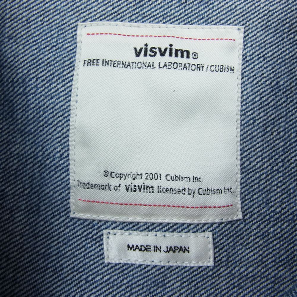 VISVIM ビズビム 18SS 0118105006003 SS 101 JKT DAMAGED デニム ジャケット インディゴブルー系 3【中古】